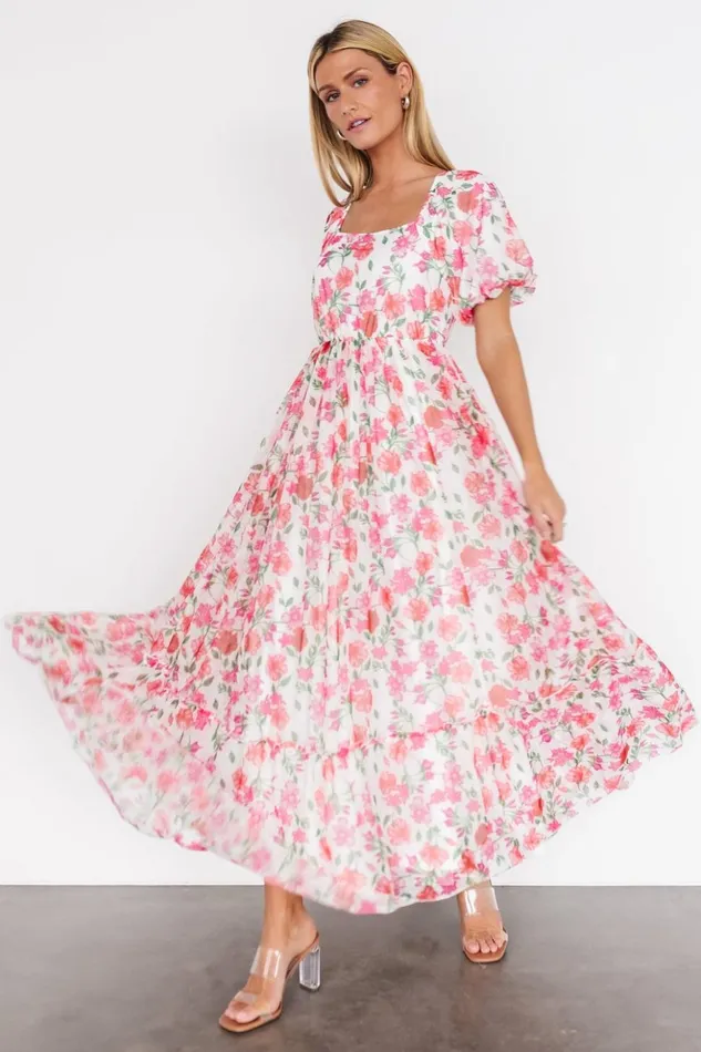 Baltic Born Maxi Dresses Margo Maxi Dress Pink Multi Floral 8211 Women Baltic Born Maxi Dresses Margo Maxi Dress Pink Multi Floral 8211 Women