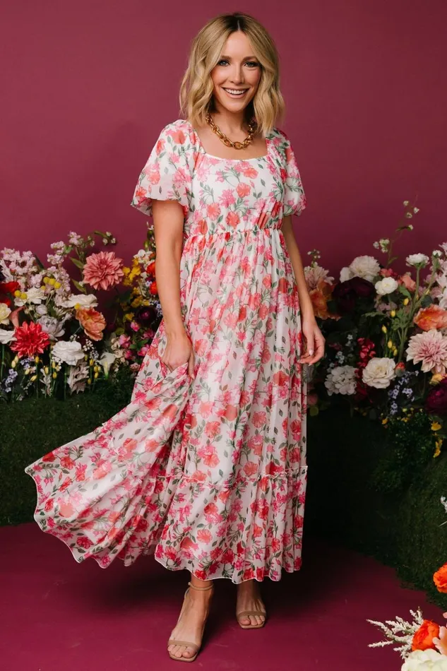 Baltic Born Maxi Dresses Margo Maxi Dress Pink Multi Floral 8211 Women Baltic Born Maxi Dresses Margo Maxi Dress Pink Multi Floral 8211 Women