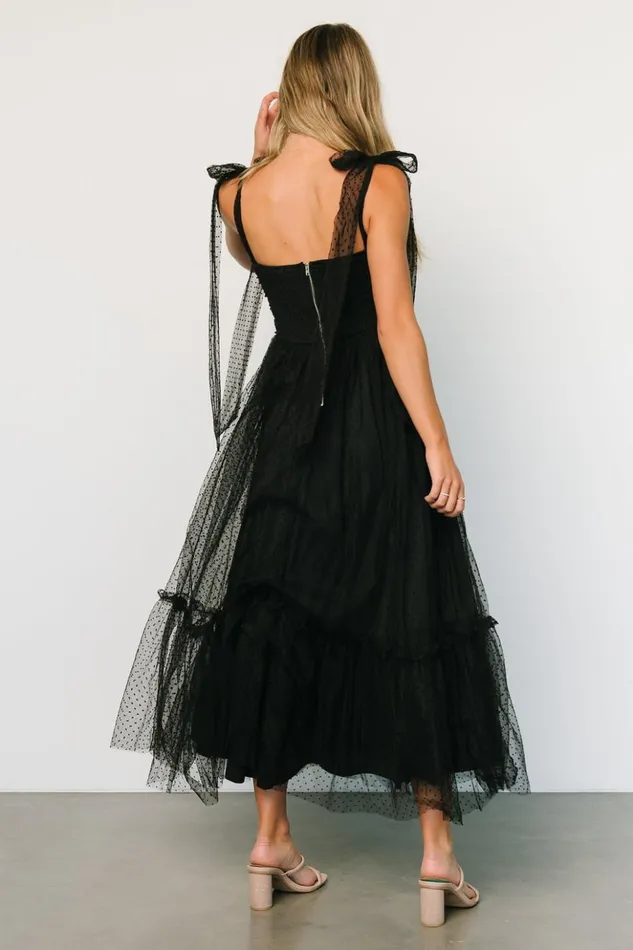Baltic Born Maxi Dresses Mavani Swiss Dot Tulle Maxi Dress Black 8211 Women Baltic Born Maxi Dresses Mavani Swiss Dot Tulle Maxi Dress Black 8211 Women