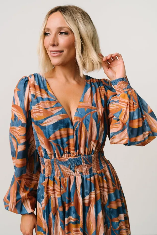 Baltic Born Maxi Dresses Middleton Maxi Dress Blue Camel Print 8211 Women Baltic Born Maxi Dresses Middleton Maxi Dress Blue Camel Print 8211 Women