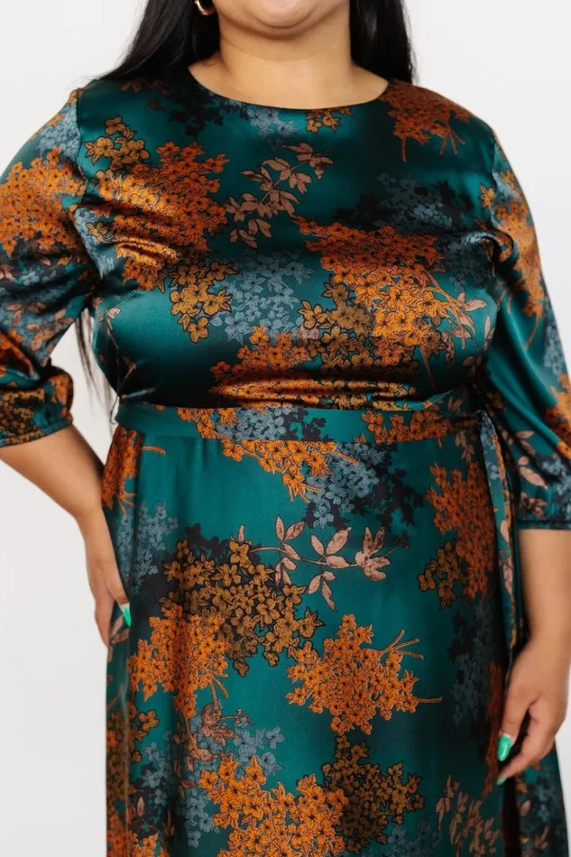 Baltic Born Maxi Dresses Paula Satin Maxi Dress Jade Multi 8211 Women Baltic Born Maxi Dresses Paula Satin Maxi Dress Jade Multi 8211 Women