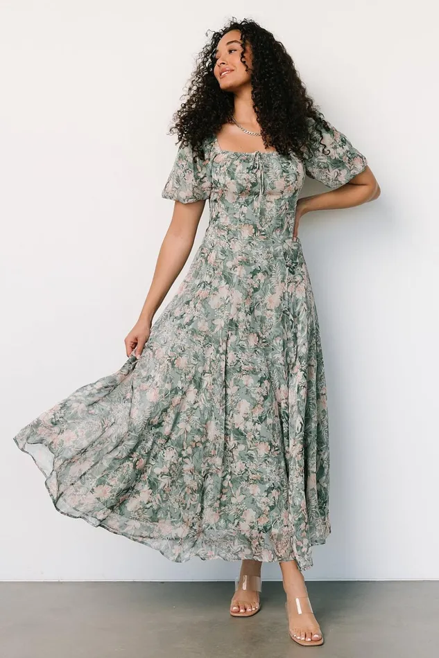 Baltic Born Maxi Dresses Raelynn Maxi Dress Sage Floral 8211 Women Baltic Born Maxi Dresses Raelynn Maxi Dress Sage Floral 8211 Women