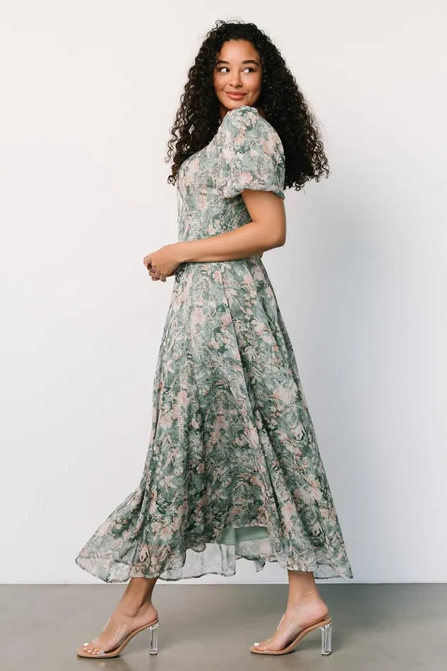 Baltic Born Maxi Dresses Raelynn Maxi Dress Sage Floral 8211 Women Baltic Born Maxi Dresses Raelynn Maxi Dress Sage Floral 8211 Women