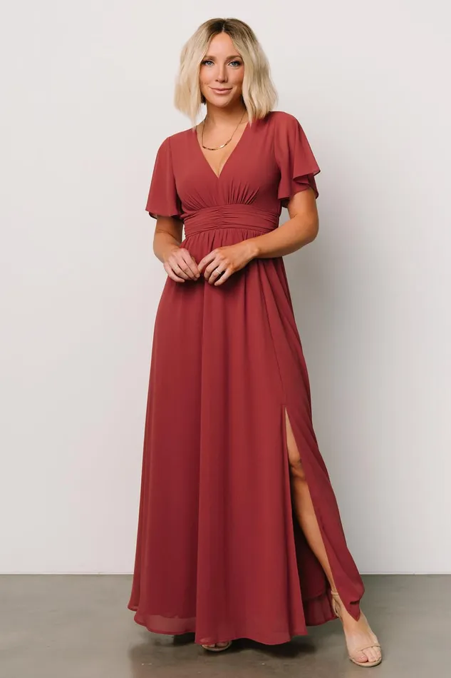 Baltic Born Maxi Dresses Ramona Maxi Dress Terracotta 8211 Women