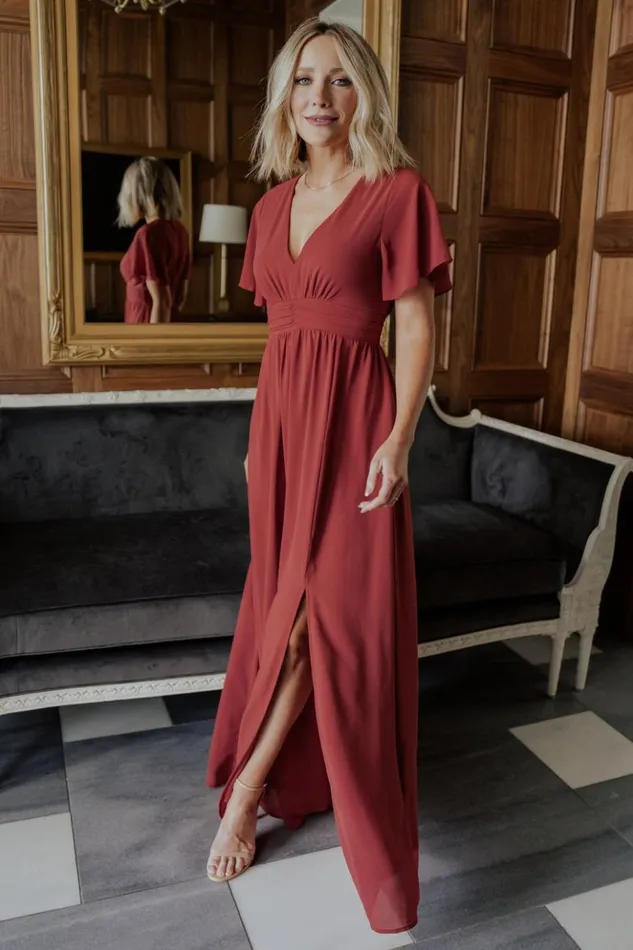 Baltic Born Maxi Dresses Ramona Maxi Dress Terracotta 8211 Women Baltic Born Maxi Dresses Ramona Maxi Dress Terracotta 8211 Women