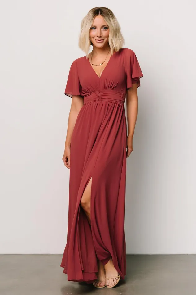 Baltic Born Maxi Dresses Ramona Maxi Dress Terracotta 8211 Women Baltic Born Maxi Dresses Ramona Maxi Dress Terracotta 8211 Women