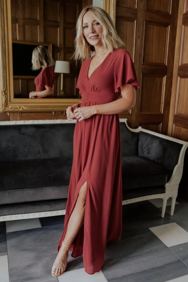 Baltic Born Maxi Dresses Ramona Maxi Dress Terracotta 8211 Women Baltic Born Maxi Dresses Ramona Maxi Dress Terracotta 8211 Women