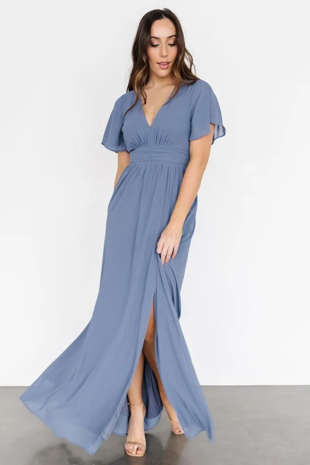 Baltic Born Maxi Dresses Ramona Maxi Dress Whisper Blue 8211 Women Baltic Born Maxi Dresses Ramona Maxi Dress Whisper Blue 8211 Women