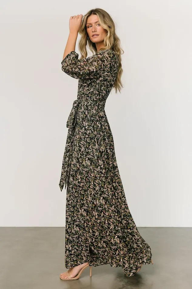 Baltic Born Maxi Dresses Rebecca Maxi Dress Black Floral 8211 Women Baltic Born Maxi Dresses Rebecca Maxi Dress Black Floral 8211 Women