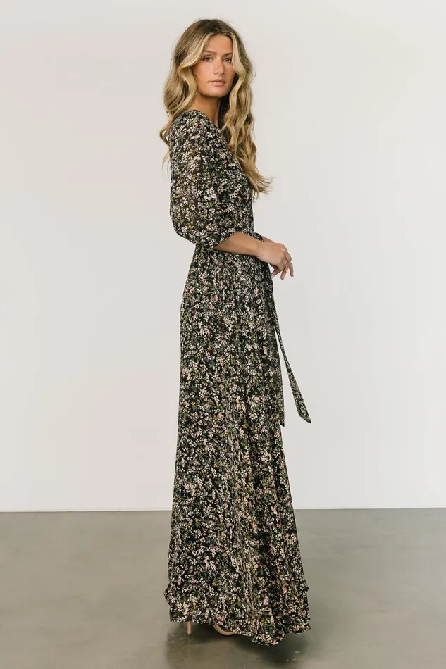 Baltic Born Maxi Dresses Rebecca Maxi Dress Black Floral 8211 Women Baltic Born Maxi Dresses Rebecca Maxi Dress Black Floral 8211 Women