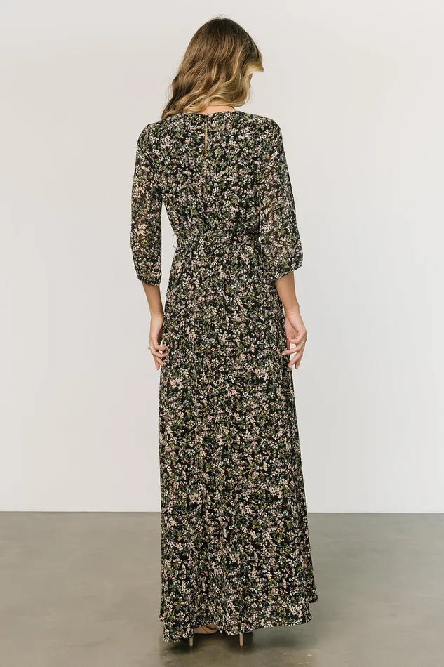 Baltic Born Maxi Dresses Rebecca Maxi Dress Black Floral 8211 Women Baltic Born Maxi Dresses Rebecca Maxi Dress Black Floral 8211 Women