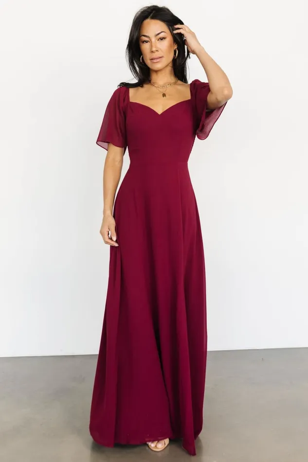 Baltic Born Maxi Dresses Sierra Sweetheart Maxi Dress Mulberry 8211 Women