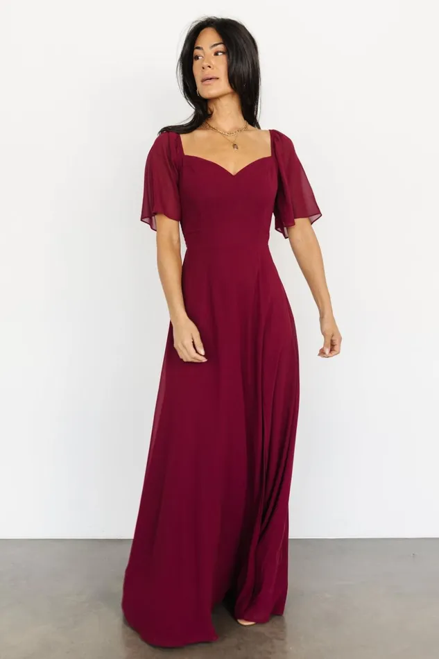 Baltic Born Maxi Dresses Sierra Sweetheart Maxi Dress Mulberry 8211 Women Baltic Born Maxi Dresses Sierra Sweetheart Maxi Dress Mulberry 8211 Women