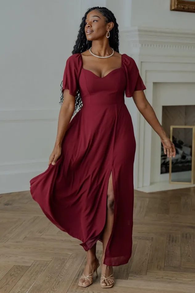 Baltic Born Maxi Dresses Sierra Sweetheart Maxi Dress Mulberry 8211 Women Baltic Born Maxi Dresses Sierra Sweetheart Maxi Dress Mulberry 8211 Women