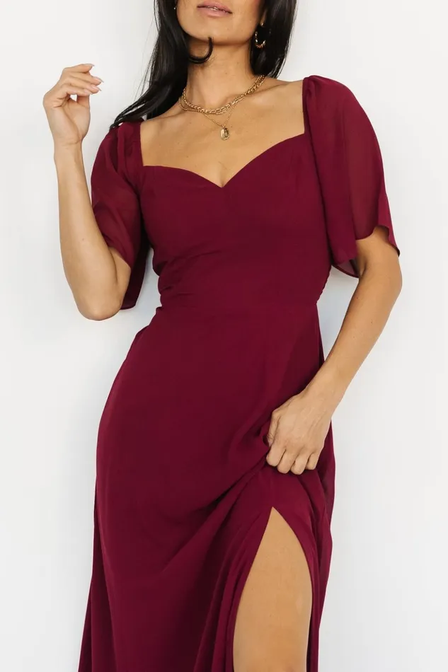 Baltic Born Maxi Dresses Sierra Sweetheart Maxi Dress Mulberry 8211 Women Baltic Born Maxi Dresses Sierra Sweetheart Maxi Dress Mulberry 8211 Women