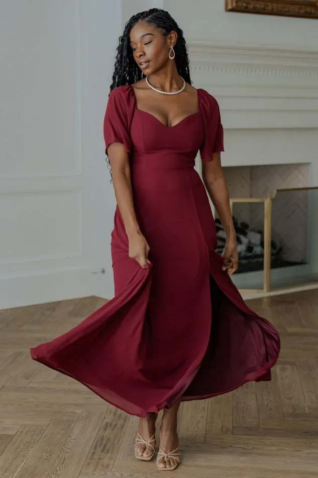 Baltic Born Maxi Dresses Sierra Sweetheart Maxi Dress Mulberry 8211 Women Baltic Born Maxi Dresses Sierra Sweetheart Maxi Dress Mulberry 8211 Women