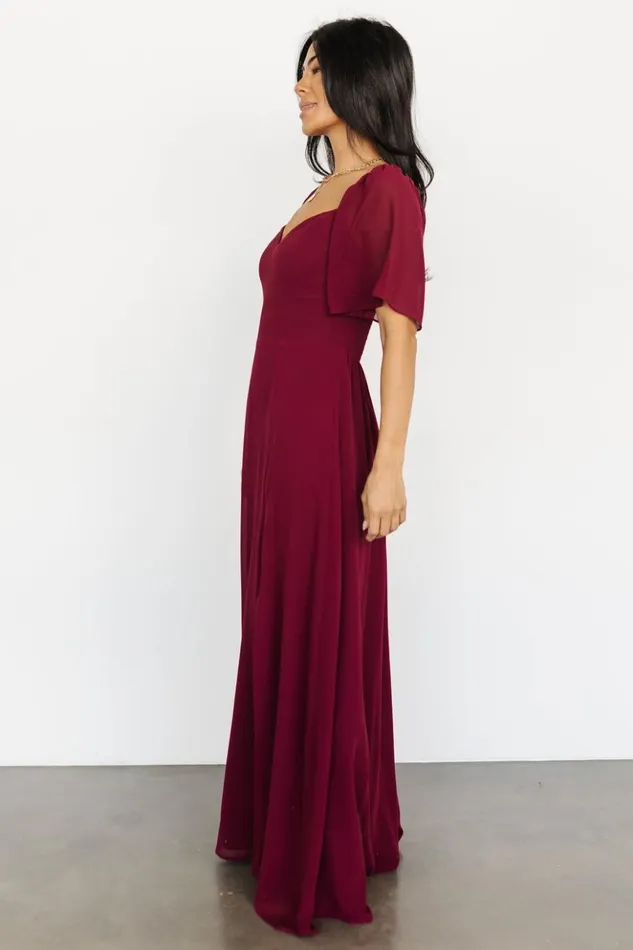 Baltic Born Maxi Dresses Sierra Sweetheart Maxi Dress Mulberry 8211 Women Baltic Born Maxi Dresses Sierra Sweetheart Maxi Dress Mulberry 8211 Women