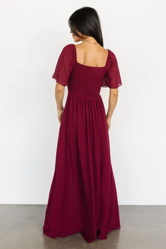 Baltic Born Maxi Dresses Sierra Sweetheart Maxi Dress Mulberry 8211 Women Baltic Born Maxi Dresses Sierra Sweetheart Maxi Dress Mulberry 8211 Women