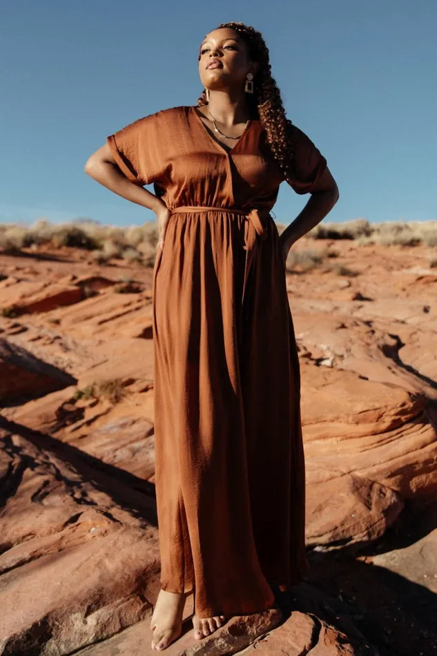 Baltic Born Maxi Dresses Sorenson Maxi Dress Bronze 8211 Women Baltic Born Maxi Dresses Sorenson Maxi Dress Bronze 8211 Women