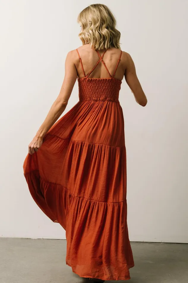 Baltic Born Maxi Dresses Summerlin Lace Top Maxi Dress Rust 8211 Women Baltic Born Maxi Dresses Summerlin Lace Top Maxi Dress Rust 8211 Women