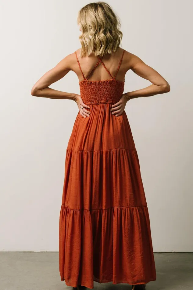 Baltic Born Maxi Dresses Summerlin Lace Top Maxi Dress Rust 8211 Women Baltic Born Maxi Dresses Summerlin Lace Top Maxi Dress Rust 8211 Women