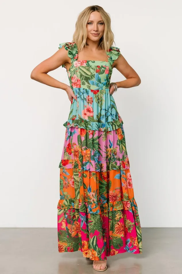 Baltic Born Maxi Dresses Sundara Tiered Maxi Dress Multi 8211 Women