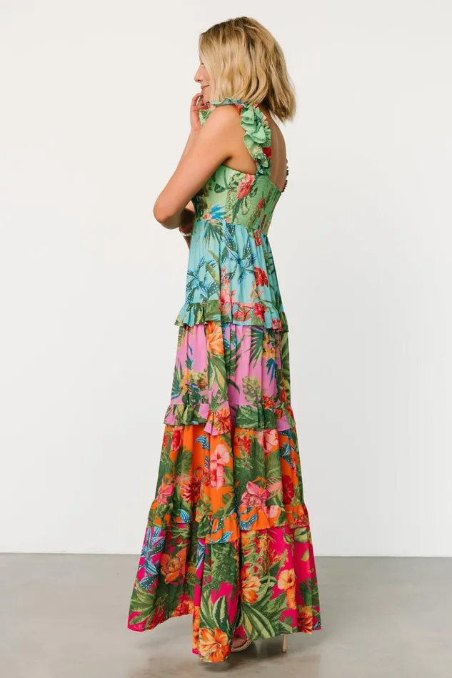 Baltic Born Maxi Dresses Sundara Tiered Maxi Dress Multi 8211 Women Baltic Born Maxi Dresses Sundara Tiered Maxi Dress Multi 8211 Women