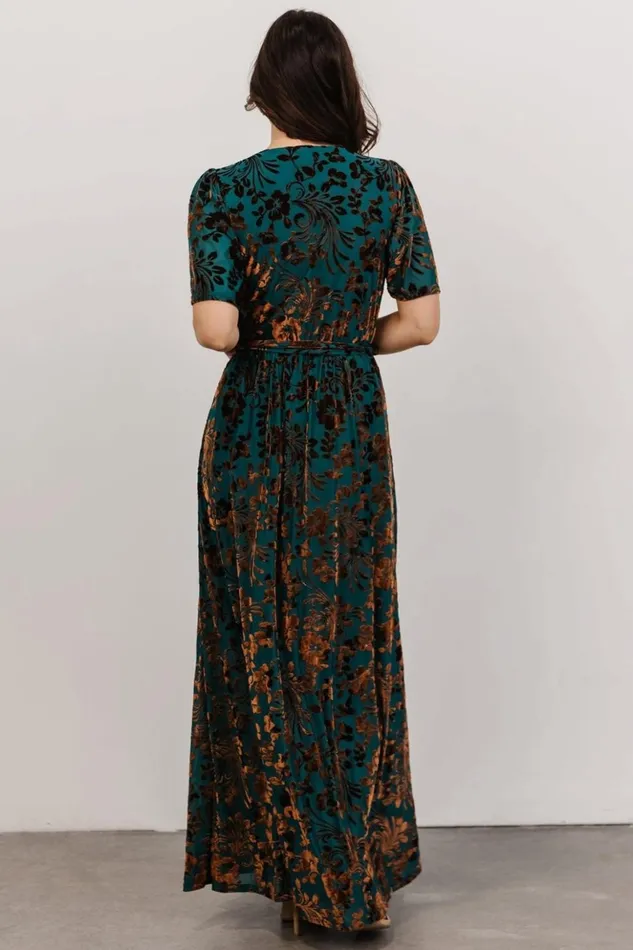 Baltic Born Maxi Dresses Uma Velvet Maxi Dress Bronze Jade 8211 Women Baltic Born Maxi Dresses Uma Velvet Maxi Dress Bronze Jade 8211 Women