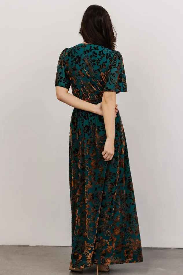 Baltic Born Maxi Dresses Uma Velvet Maxi Dress Bronze Jade 8211 Women Baltic Born Maxi Dresses Uma Velvet Maxi Dress Bronze Jade 8211 Women