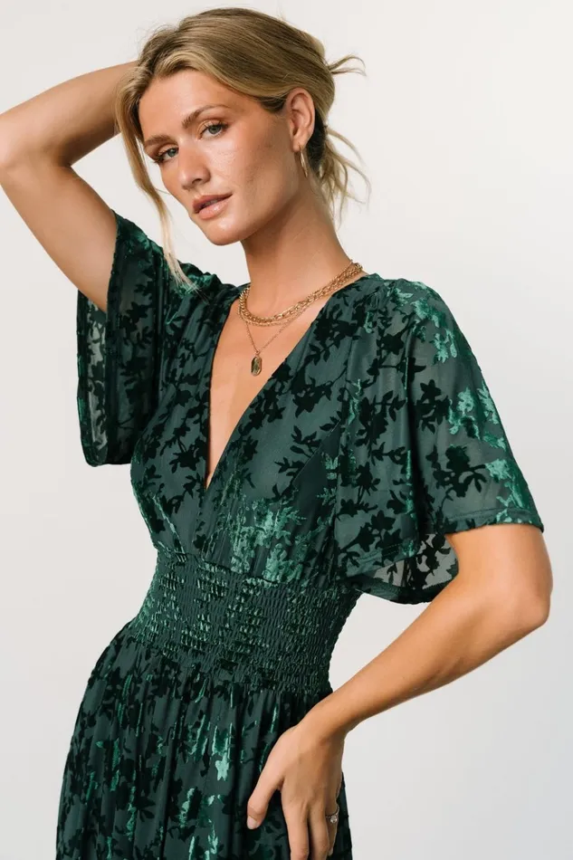 Baltic Born Maxi Dresses Veronica Velvet Maxi Dress Green 8211 Women Baltic Born Maxi Dresses Veronica Velvet Maxi Dress Green 8211 Women
