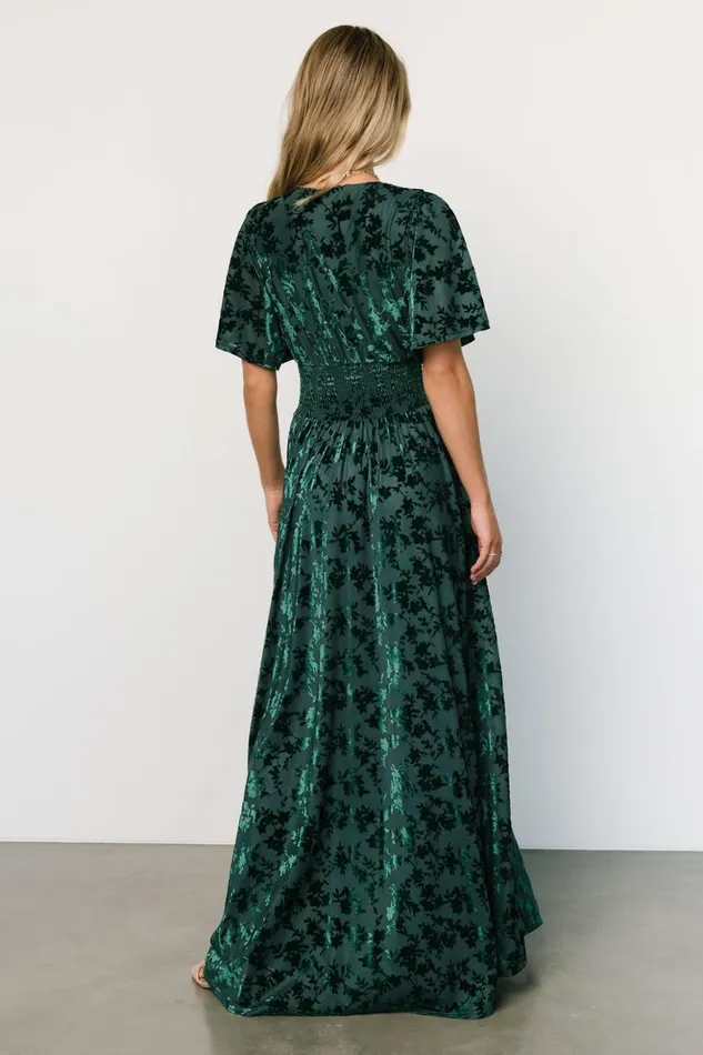 Baltic Born Maxi Dresses Veronica Velvet Maxi Dress Green 8211 Women Baltic Born Maxi Dresses Veronica Velvet Maxi Dress Green 8211 Women
