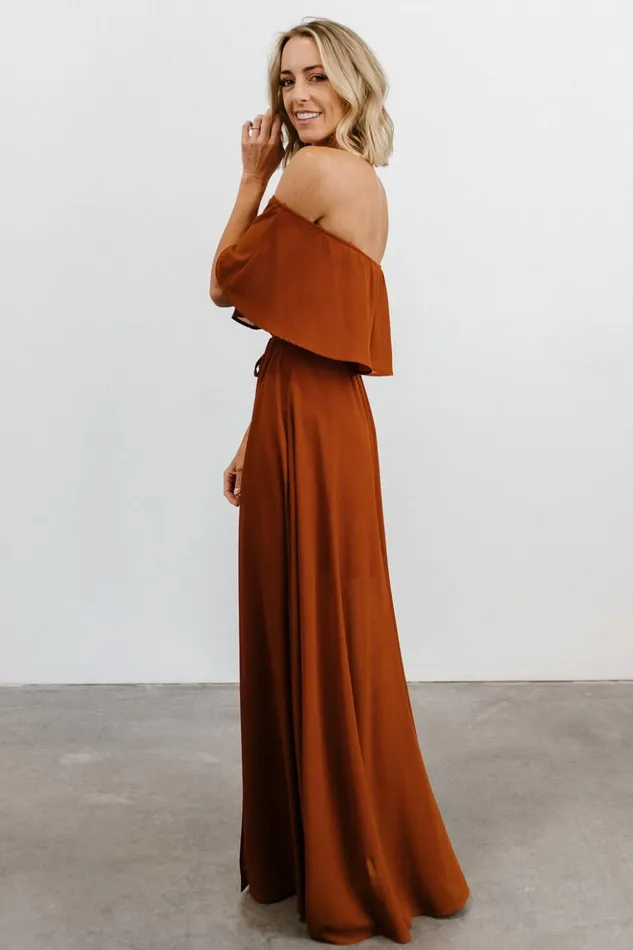 Baltic Born Maxi Dresses Victoria Off Shoulder Maxi Dress Spice 8211 Women Baltic Born Maxi Dresses Victoria Off Shoulder Maxi Dress Spice 8211 Women