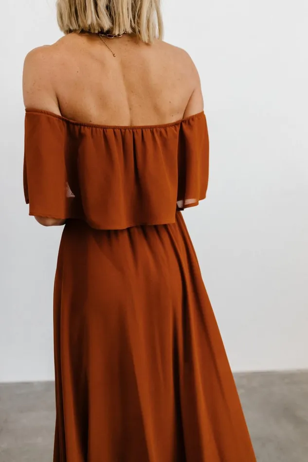 Baltic Born Maxi Dresses Victoria Off Shoulder Maxi Dress Spice 8211 Women Baltic Born Maxi Dresses Victoria Off Shoulder Maxi Dress Spice 8211 Women