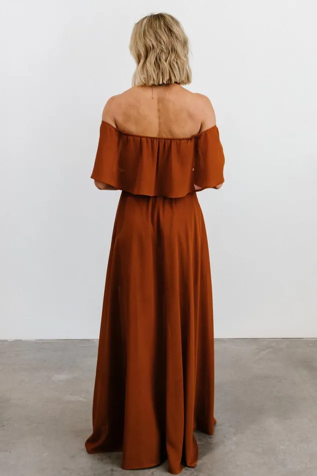 Baltic Born Maxi Dresses Victoria Off Shoulder Maxi Dress Spice 8211 Women Baltic Born Maxi Dresses Victoria Off Shoulder Maxi Dress Spice 8211 Women
