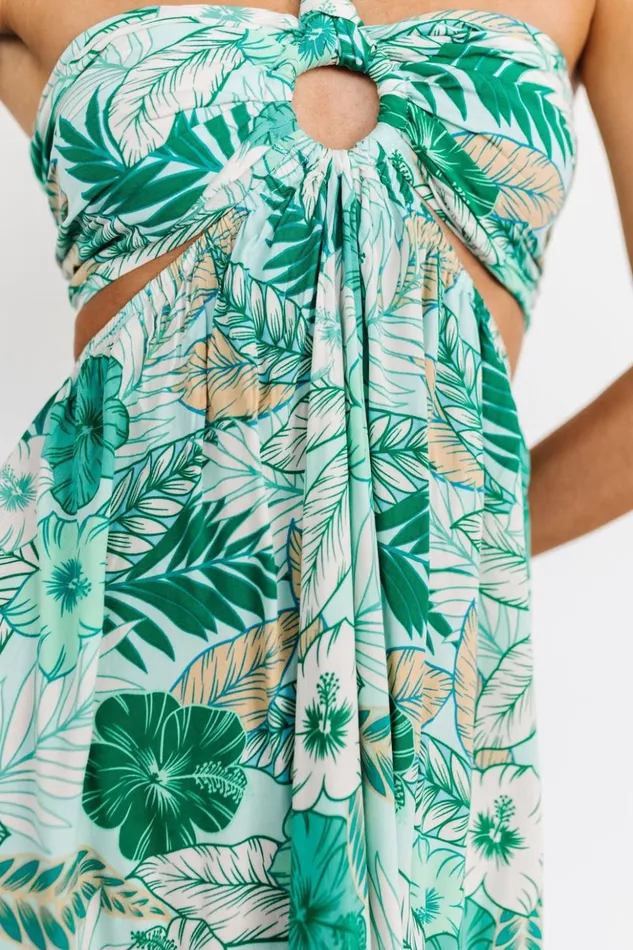Baltic Born Maxi Dresses Wylde Cut Out Maxi Dress Green Multi 8211 Women Baltic Born Maxi Dresses Wylde Cut Out Maxi Dress Green Multi 8211 Women