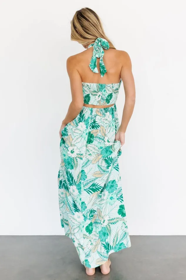 Baltic Born Maxi Dresses Wylde Cut Out Maxi Dress Green Multi 8211 Women Baltic Born Maxi Dresses Wylde Cut Out Maxi Dress Green Multi 8211 Women