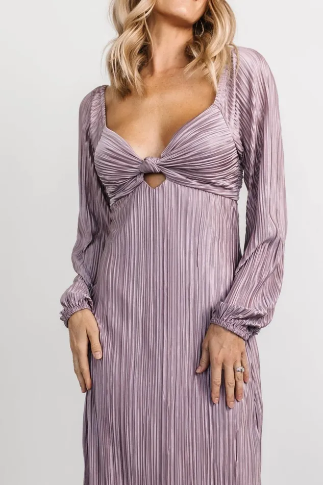 Baltic Born Midi Dresses Amani Pleated Midi Dress Lilac 8211 Women Baltic Born Midi Dresses Amani Pleated Midi Dress Lilac 8211 Women