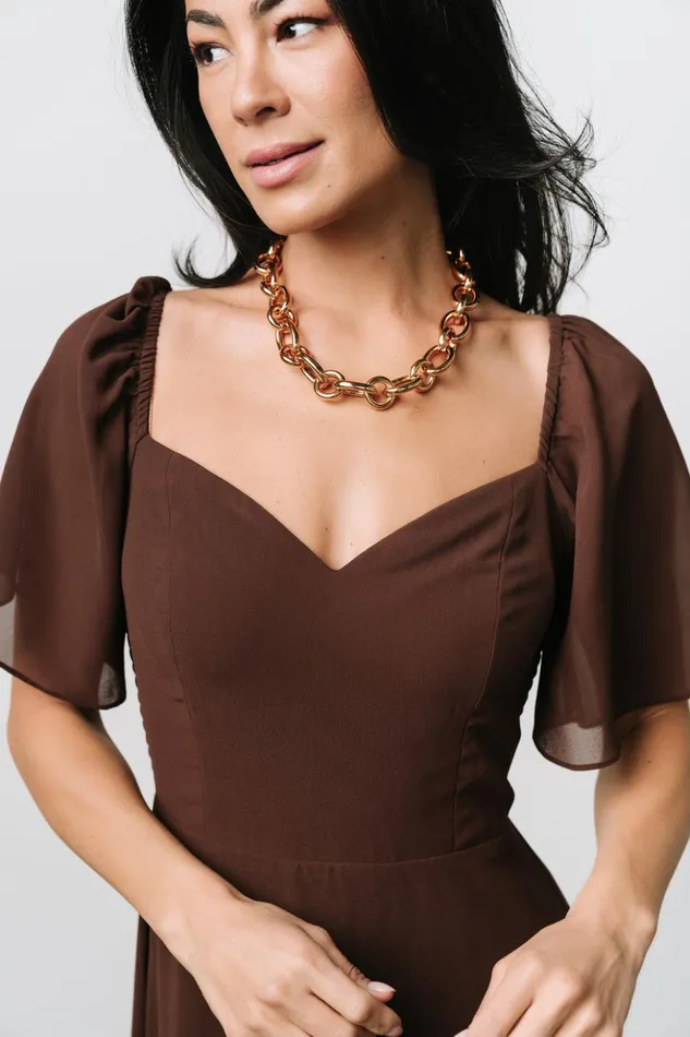 Baltic Born Midi Dresses Colette Sweetheart Midi Dress Espresso 8211 Women Baltic Born Midi Dresses Colette Sweetheart Midi Dress Espresso 8211 Women