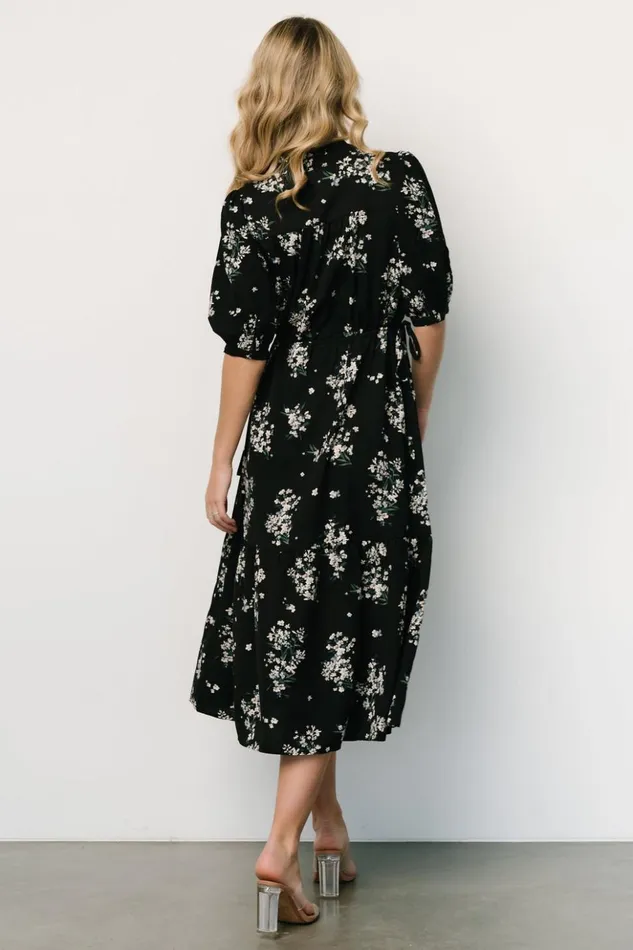 Baltic Born Midi Dresses Edinburgh Maxi Dress Black Floral 8211 Women Baltic Born Midi Dresses Edinburgh Maxi Dress Black Floral 8211 Women