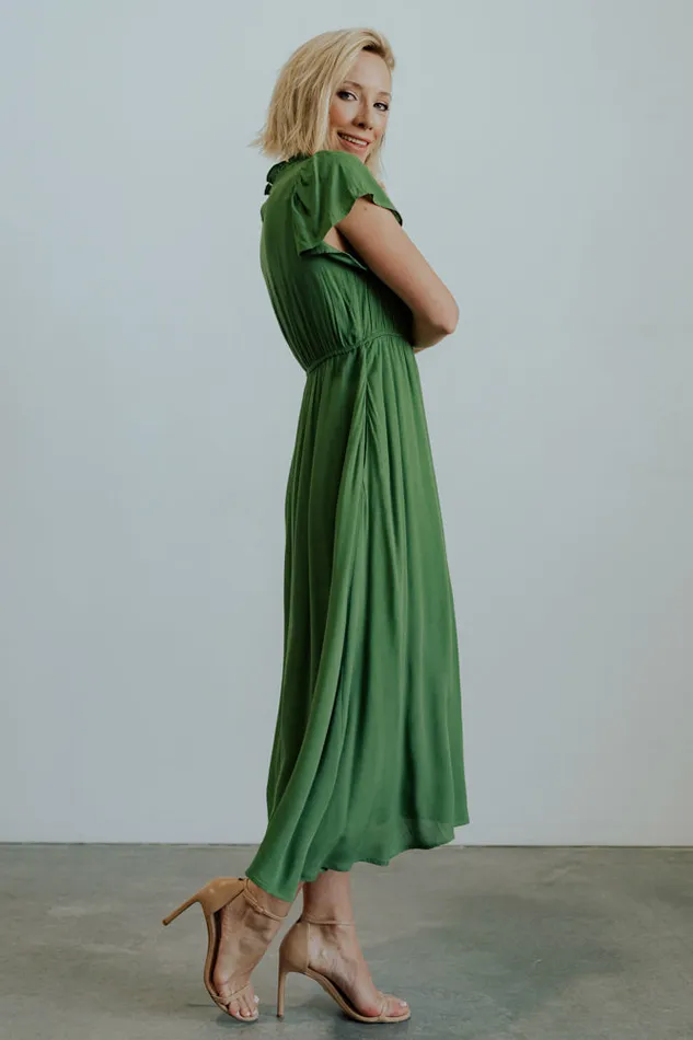 Baltic Born Midi Dresses Prestyn Midi Dress Green 8211 Women Baltic Born Midi Dresses Prestyn Midi Dress Green 8211 Women