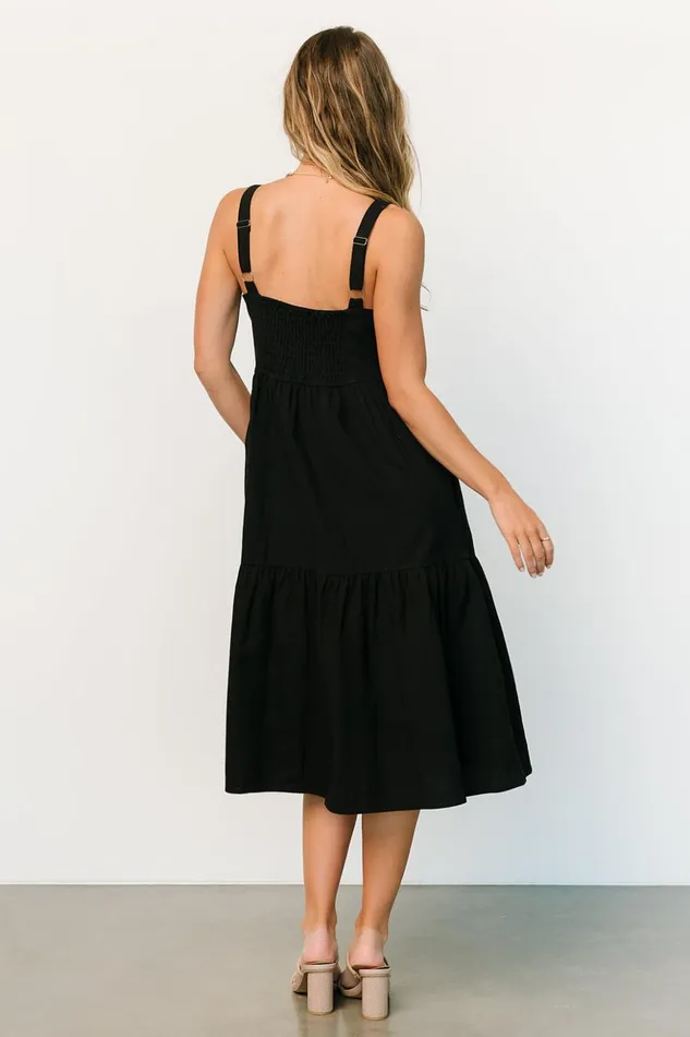 Baltic Born Midi Dresses Sammy Tank Midi Dress Black 8211 Women Baltic Born Midi Dresses Sammy Tank Midi Dress Black 8211 Women