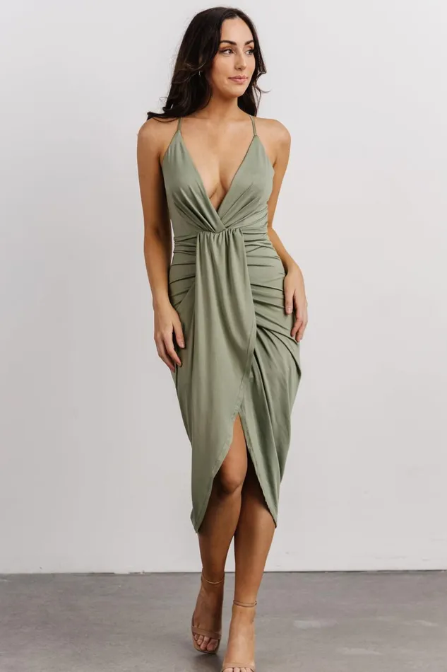 Baltic Born Midi Dresses Tia Midi Dress Dusty Sage 8211 Women