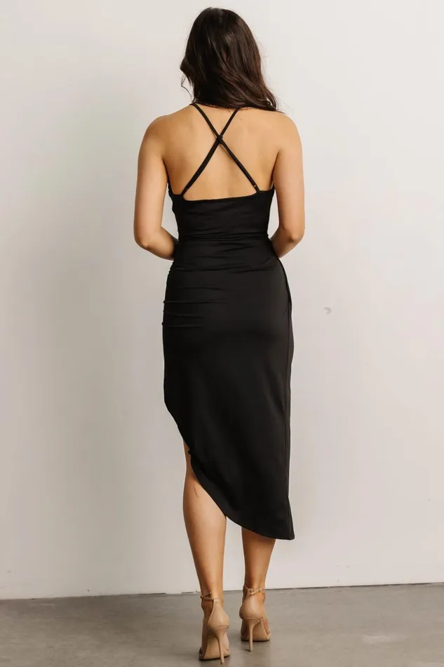 Baltic Born Midi Dresses Varia Midi Dress Black 8211 Women Baltic Born Midi Dresses Varia Midi Dress Black 8211 Women