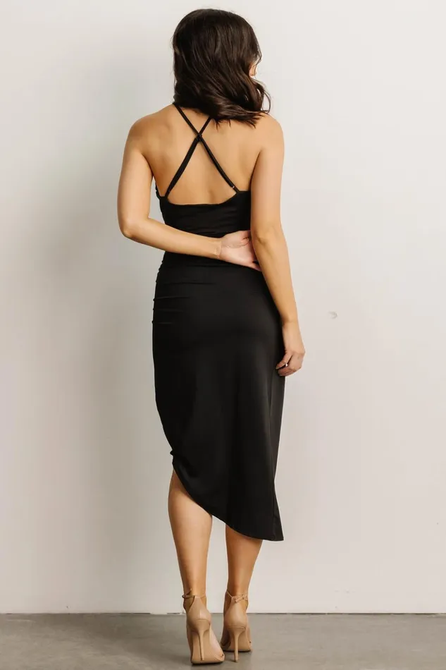 Baltic Born Midi Dresses Varia Midi Dress Black 8211 Women Baltic Born Midi Dresses Varia Midi Dress Black 8211 Women
