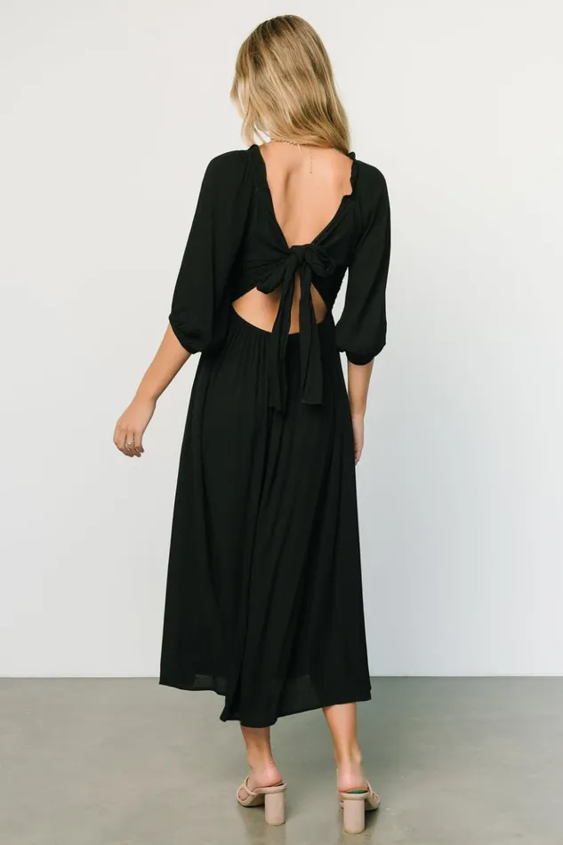 Baltic Born Midi Dresses Vicki Midi Dress Black 8211 Women Baltic Born Midi Dresses Vicki Midi Dress Black 8211 Women