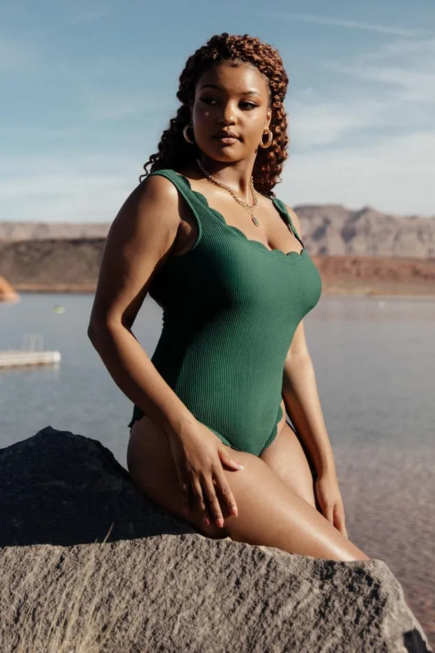 Baltic Born One Piece Sunshine Scalloped One Piece Green 8211 Women Baltic Born One Piece Sunshine Scalloped One Piece Green 8211 Women