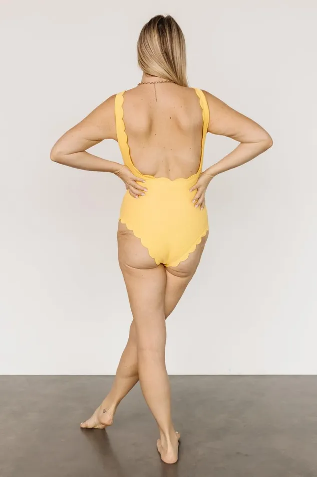 Baltic Born One Piece Sunshine Scalloped One Piece Yellow 8211 Women
