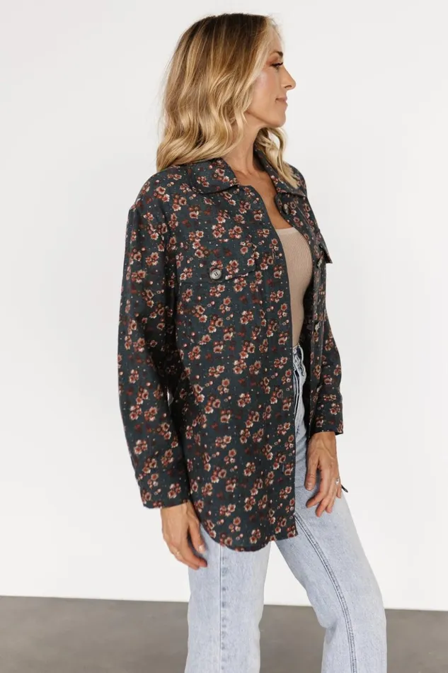 Baltic Born Outerwear Ada Shacket Jade Floral 8211 Women Baltic Born Outerwear Ada Shacket Jade Floral 8211 Women