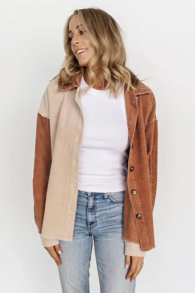 Baltic Born Outerwear Andes Corduroy Shacket Rust Natural 8211 Women Baltic Born Outerwear Andes Corduroy Shacket Rust Natural 8211 Women