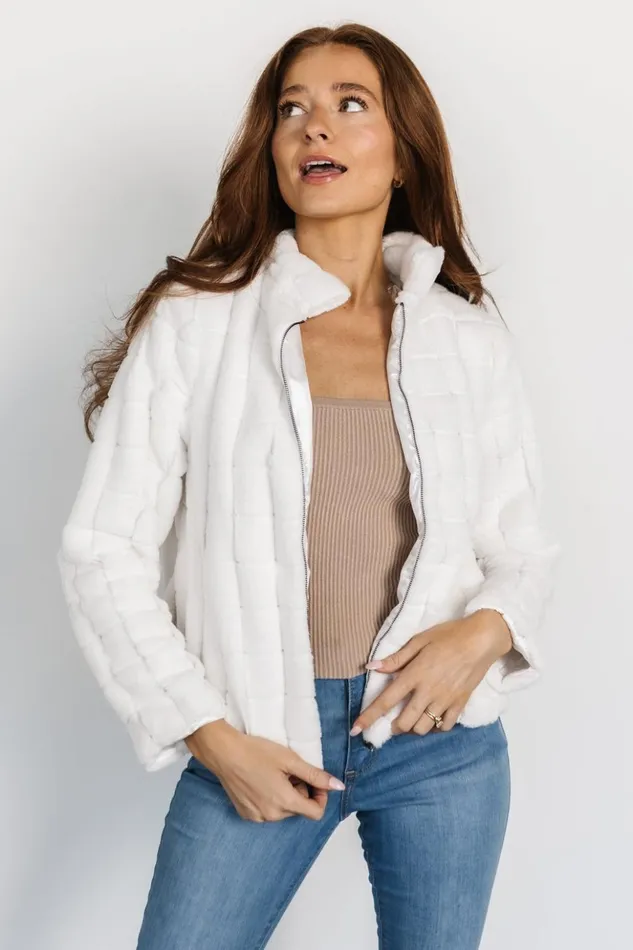 Baltic Born Outerwear Andrews Faux Fur Jacket Off White 8211 Women Baltic Born Outerwear Andrews Faux Fur Jacket Off White 8211 Women